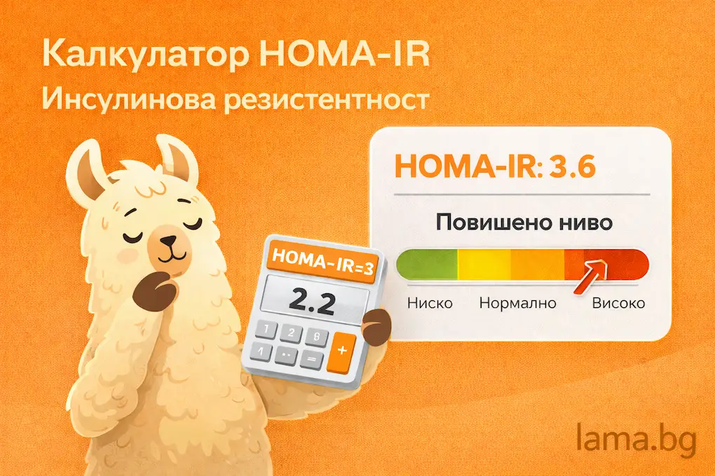 Калкулатор HOMA-IR за инсулинова резистентност с лама – изчисли риска си