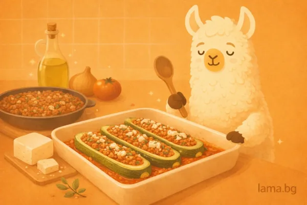 Пълнени тиквички с кайма и сирене, подходящи при инсулинова резистентност