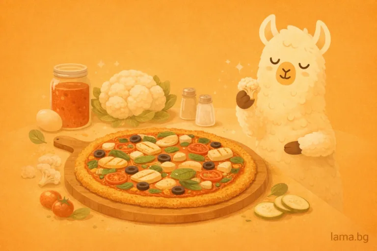 Пица с карфиолена основа, подходяща при инсулинова резистентност
