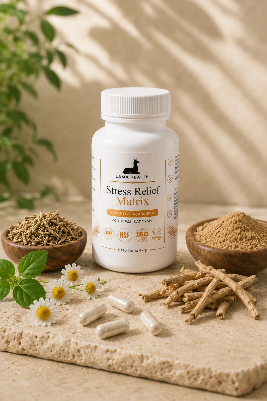 Stress Relief Matrix с магнезий, ашваганда и витамини B6 и B12